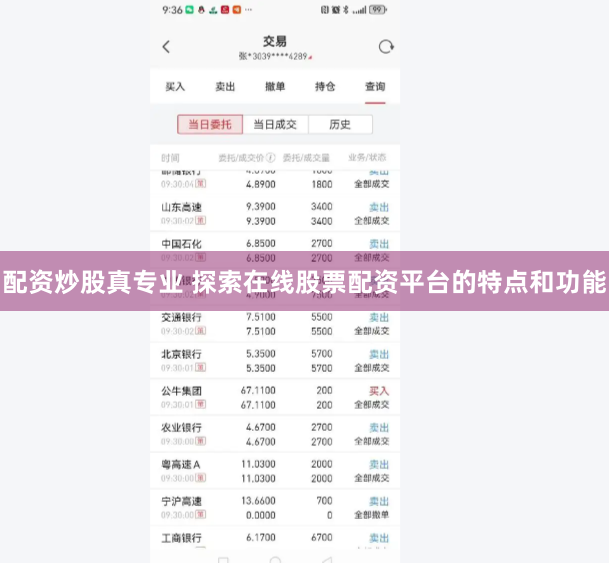 配资炒股真专业 探索在线股票配资平台的特点和功能